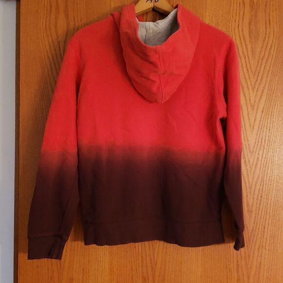 EUC Ombre Coral Purple Champion Hoodie Sweatshirt Youth Sz L - Picture 3 of 8